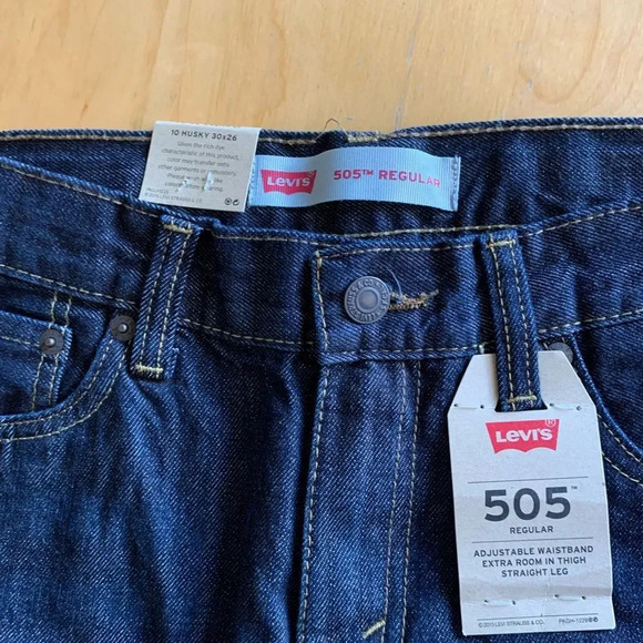 LEVI’S 505 Regular Midnight Adjustable Waistband Straight Leg‎ - Picture 7 of 7